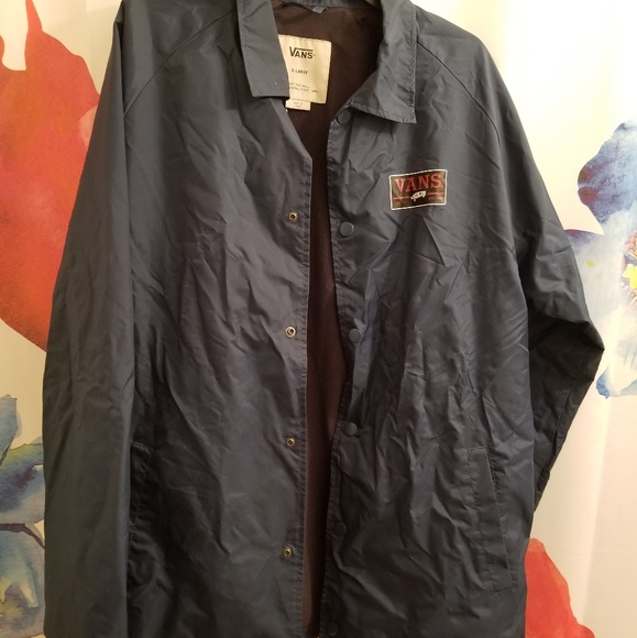 navy blue vans jacket
